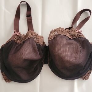 Elegant Brown Lace Bra